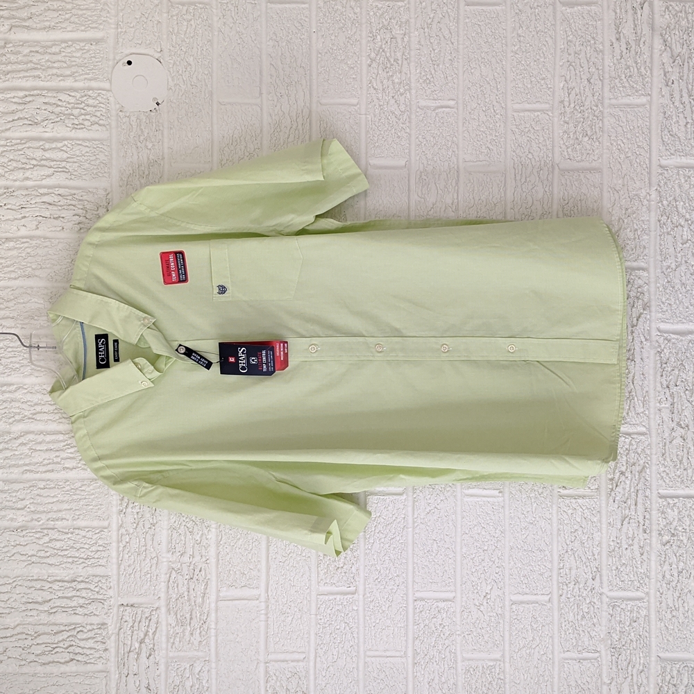 Men's short sleeve button down shirt temp control